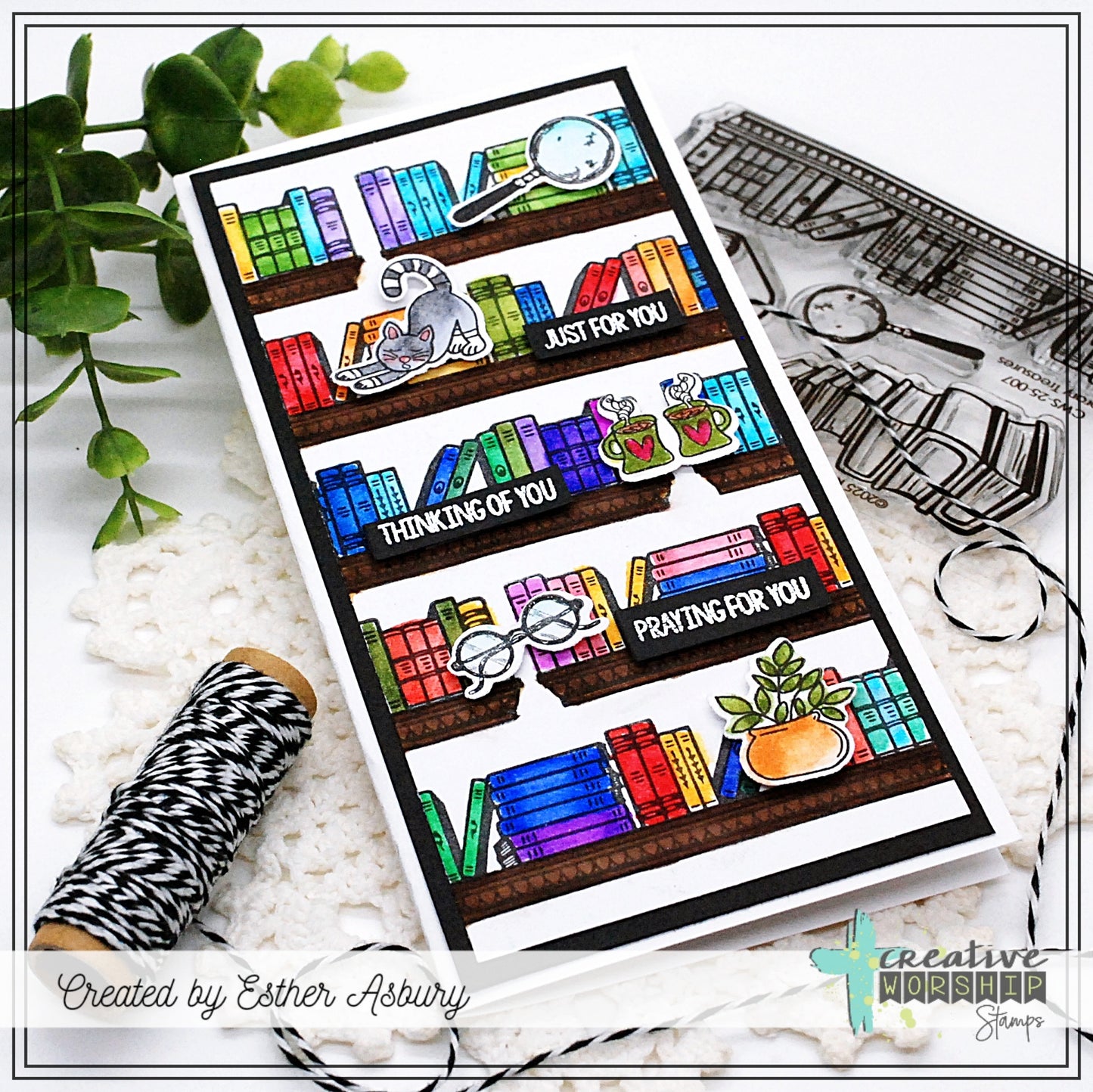 Library Treasures Stamps & Die Bundle