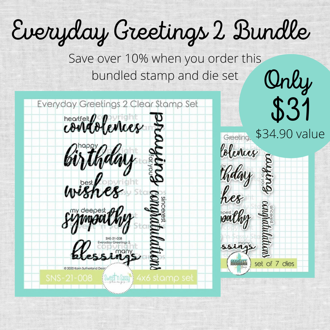 PREORDER Everyday Greetings 2 Stamp & Die Bundle