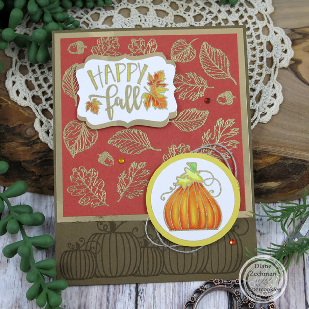 Fall Background Clear Stamp