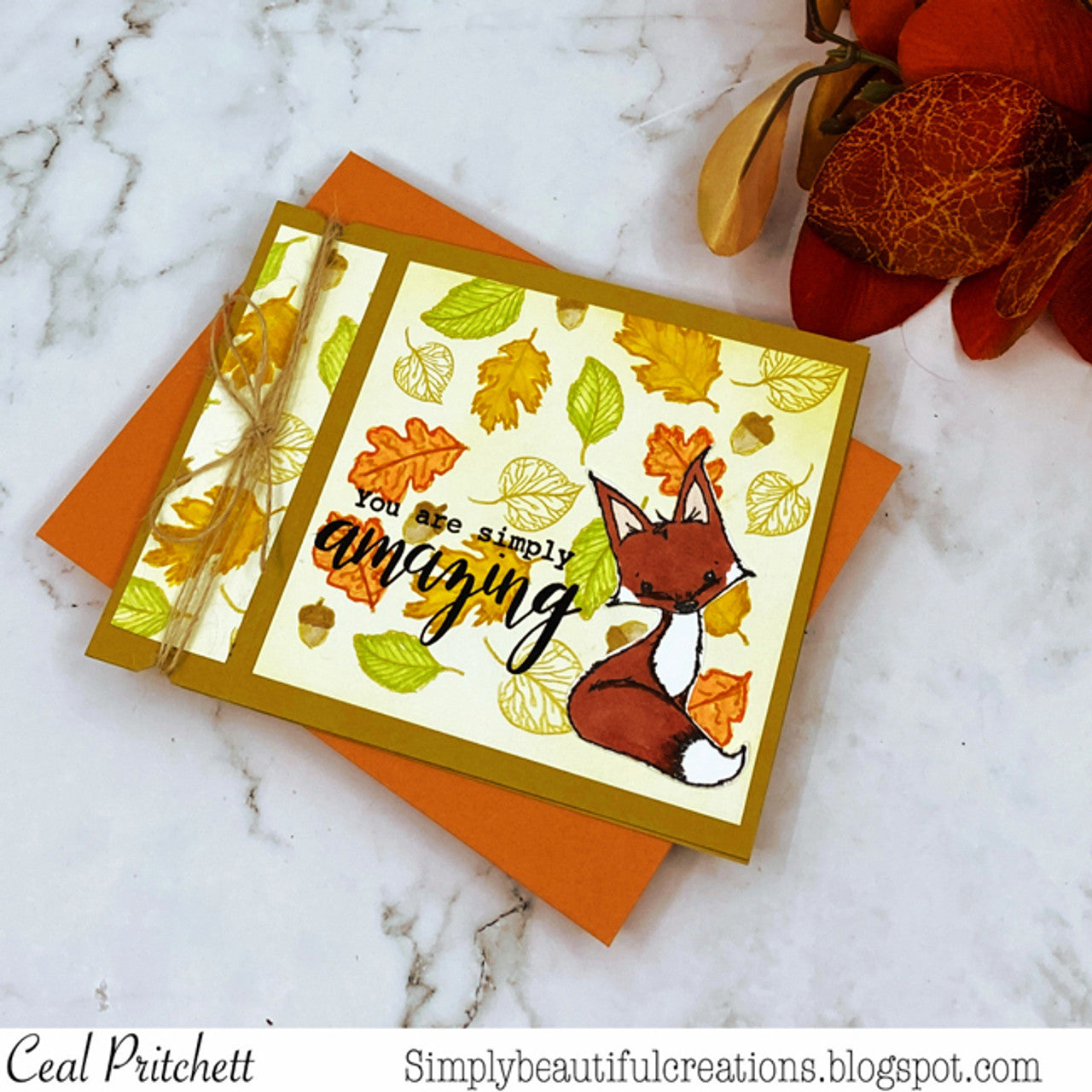 Fall Background Clear Stamp