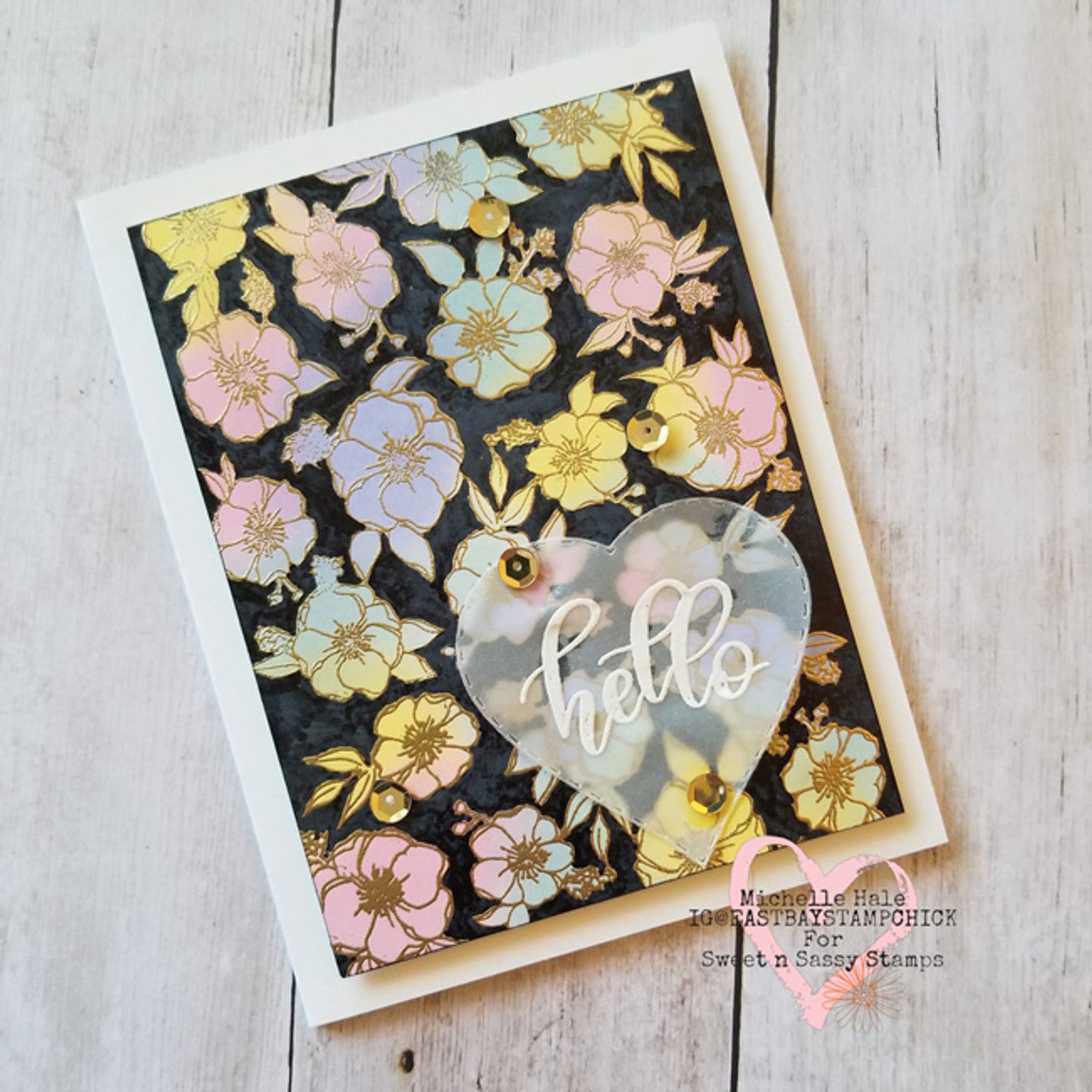 Floral Background Clear Stamp