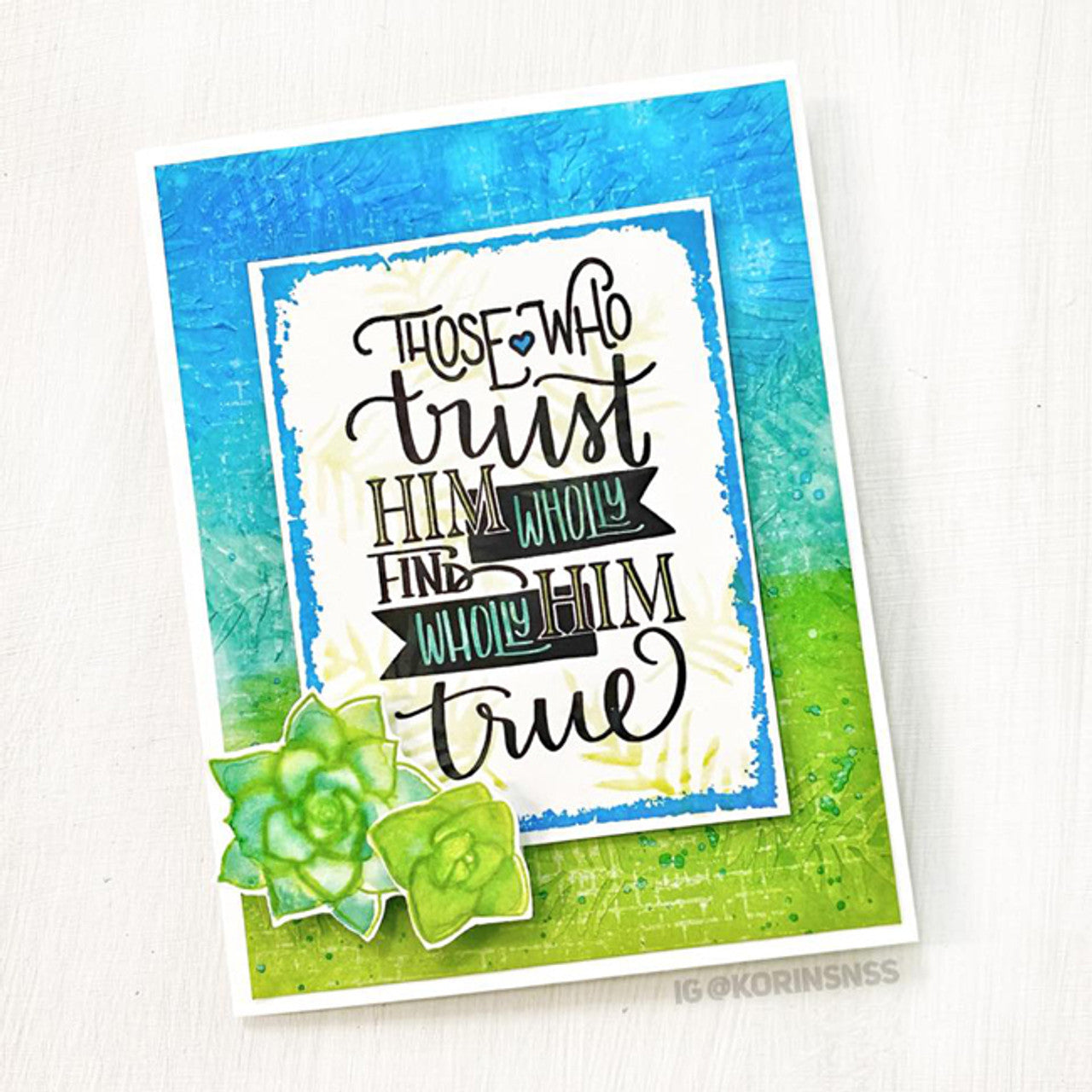 Hymn Word Art Clear Stamp Set