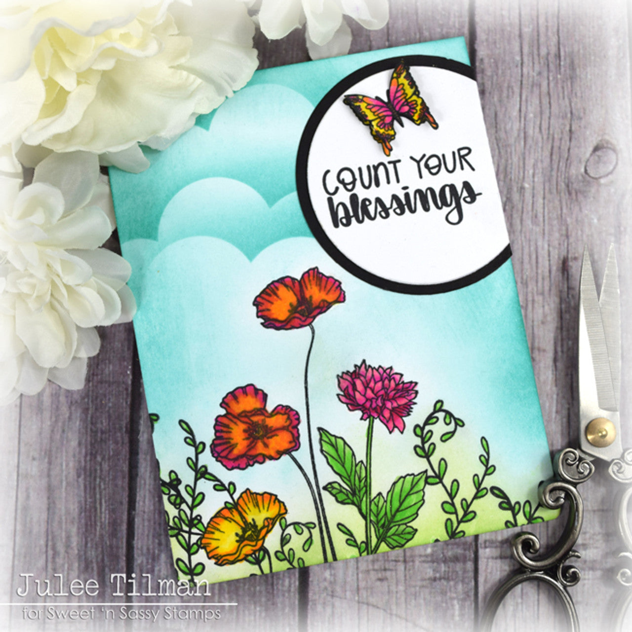 Flower Garden Clear Stamp Set