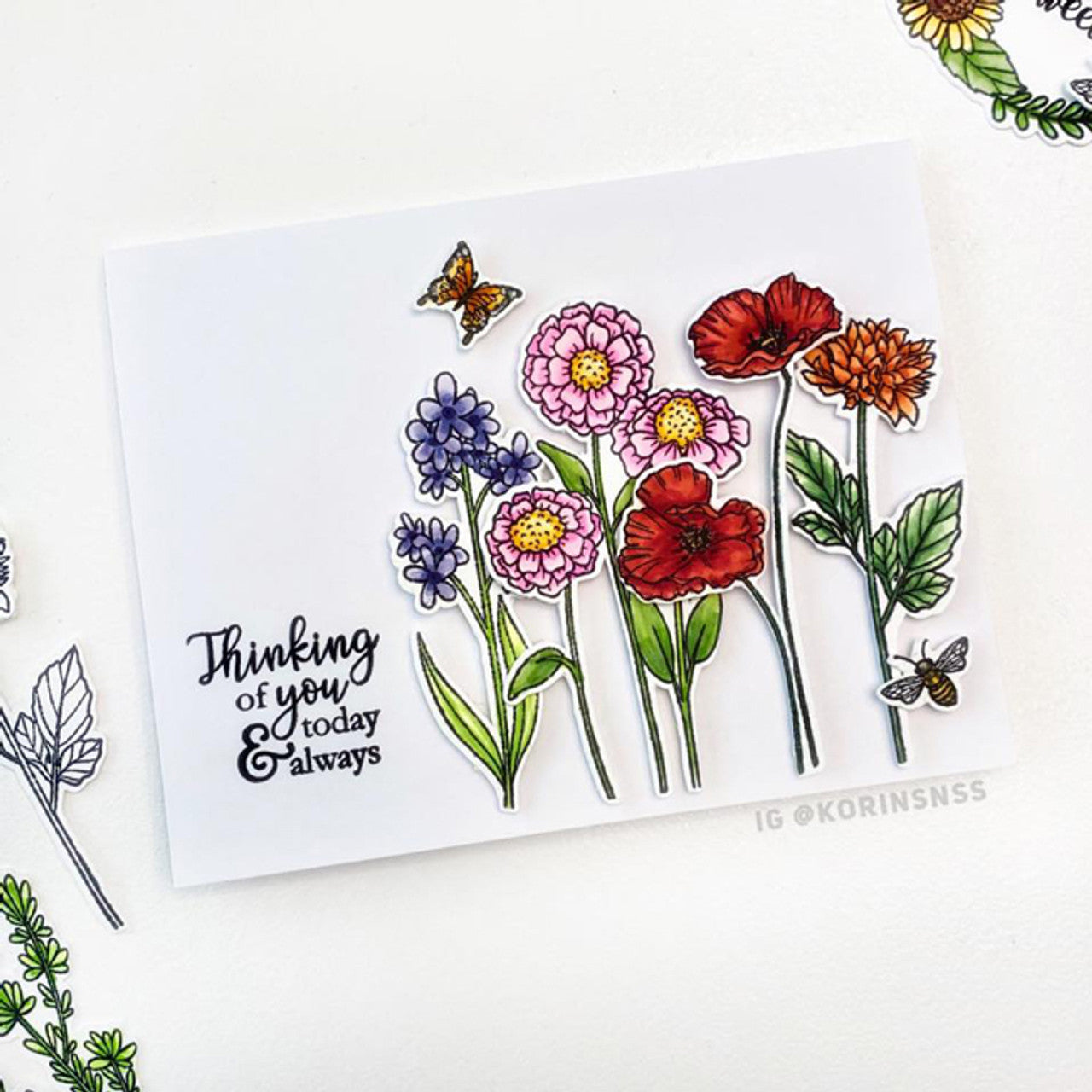 Flower Garden Clear Stamp Set