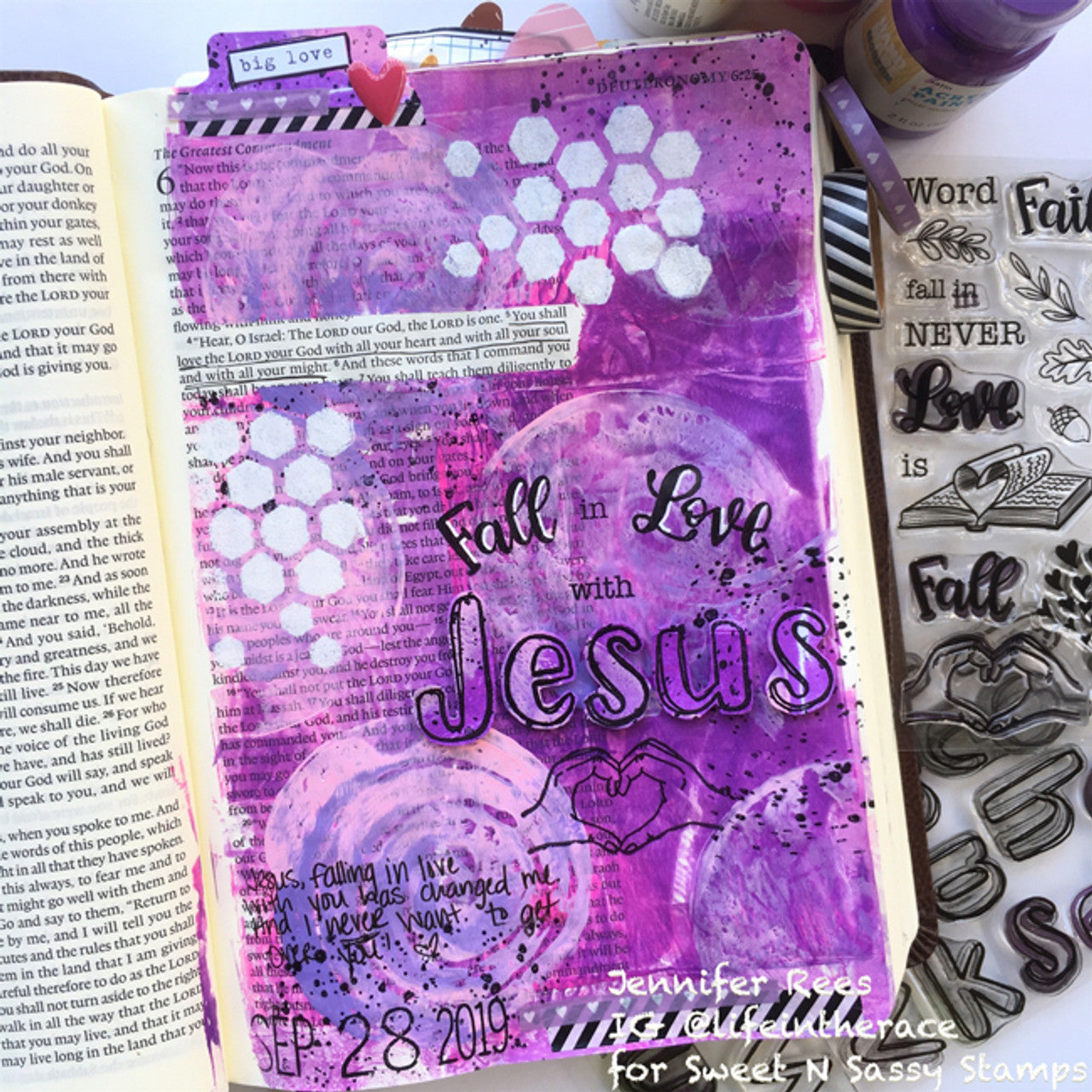 Fall in Love with Jesus Clear Stamp Set