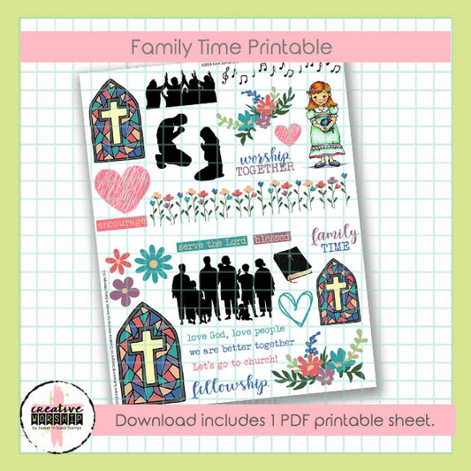 Family Time Printable PDF