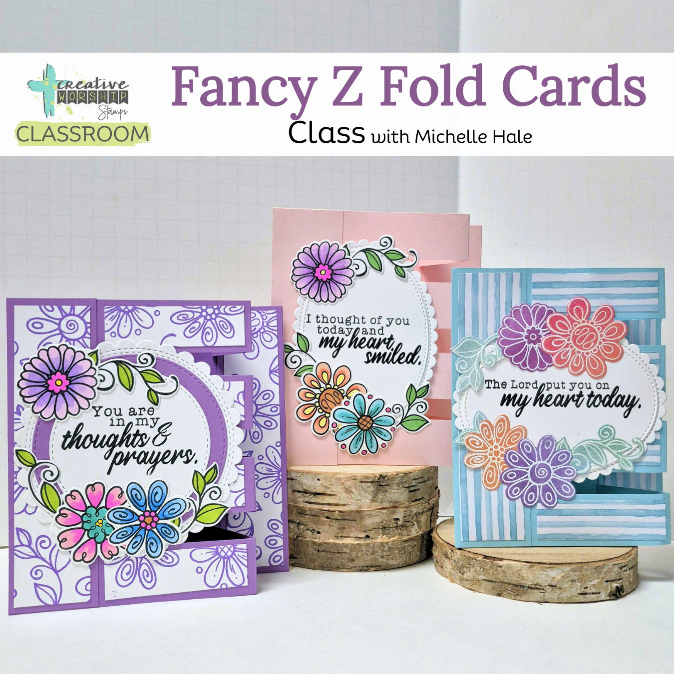 Creative Worship Classroom: Fancy Z Fold Cards Virtual Class
