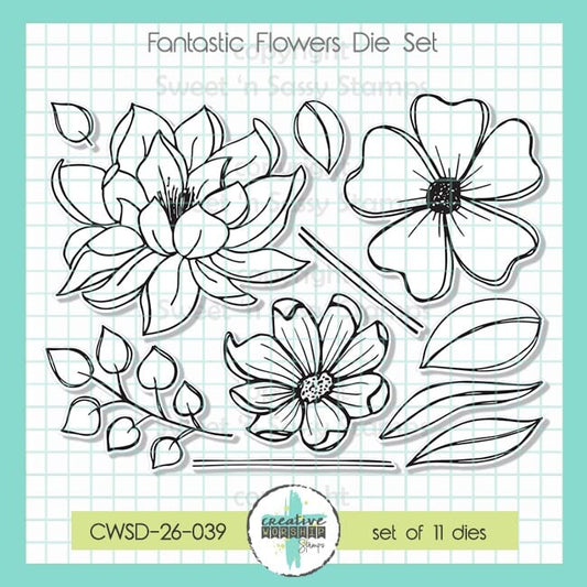 PREORDER Fantastic Flowers Die Set