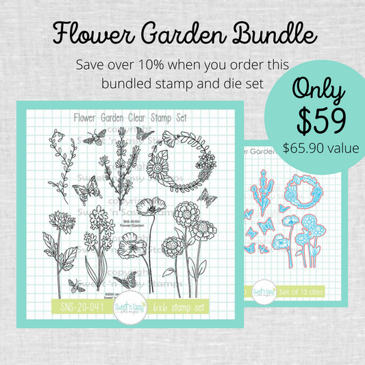 Flower Garden Stamp & Die Bundle