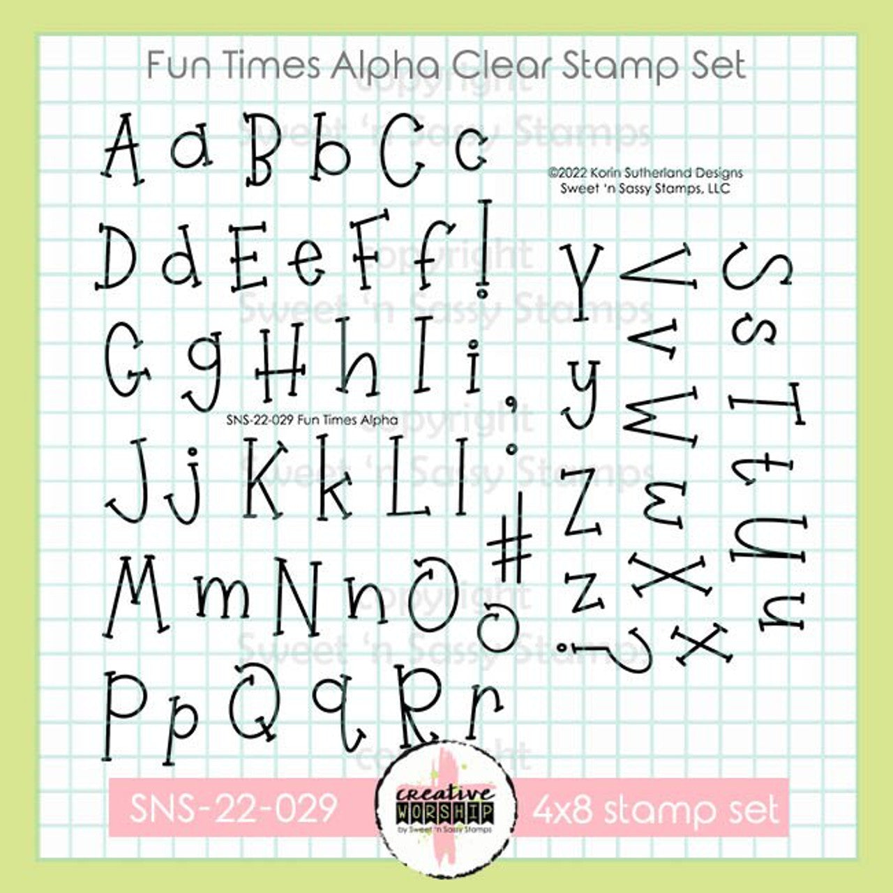 Fun Times Alpha Clear Stamp Set