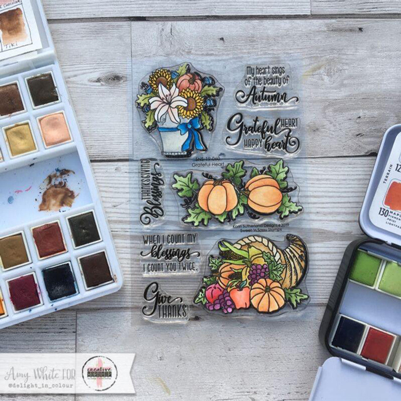 Grateful Heart Clear Stamp Set