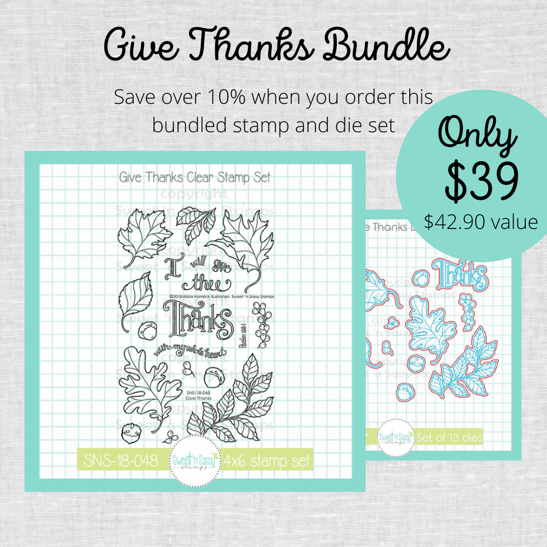 Give Thanks Stamp & Die Bundle