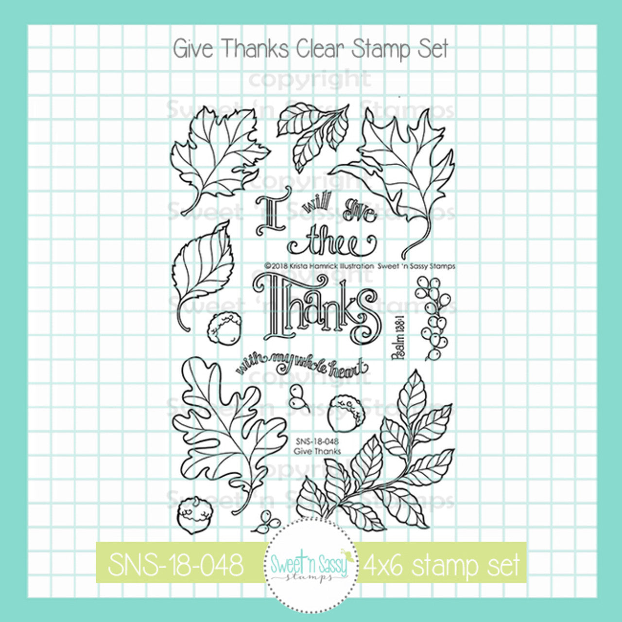 Give Thanks Clear Stamp Set