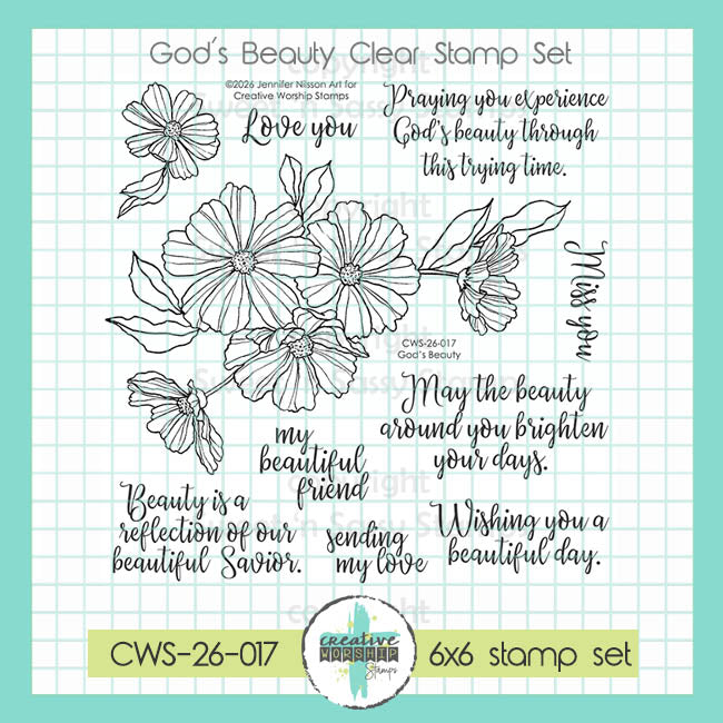God's Beauty Clear Stamp Set