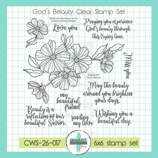 God's Beauty Clear Stamp Set