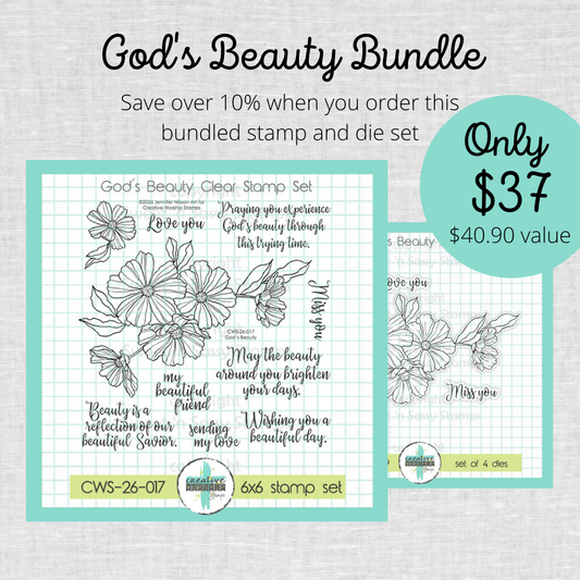 God's Beauty Stamp & Die Bundle