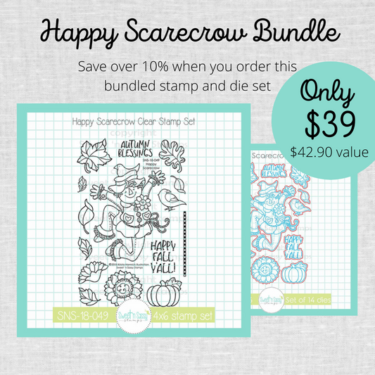 Happy Scarecrow Stamp & Die Bundle