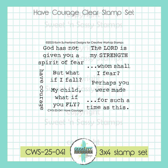 Have Courage Clear Stamp Set