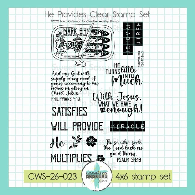 PREORDER He Provides Clear Stamp Set