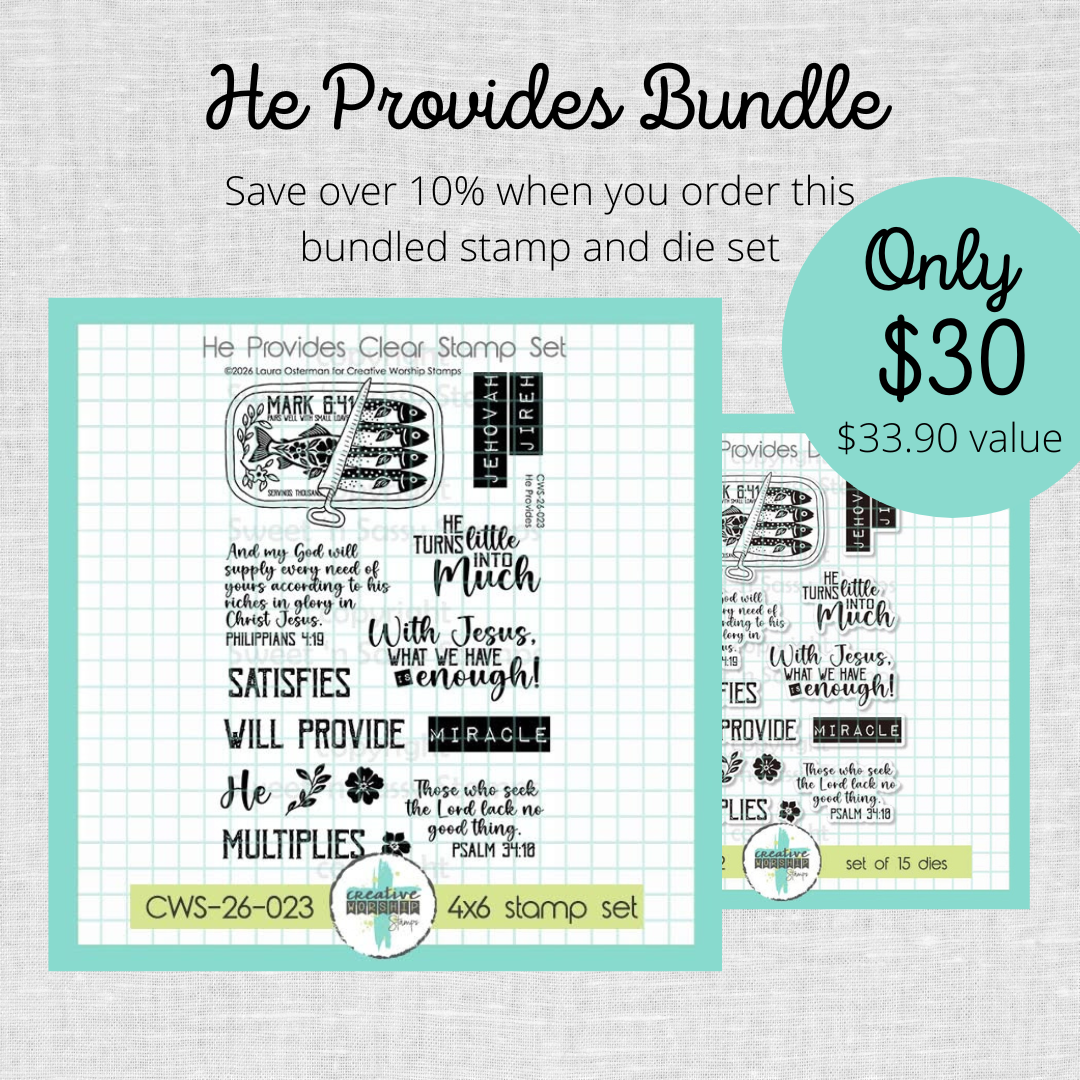 He Provides Stamp & Die Bundle