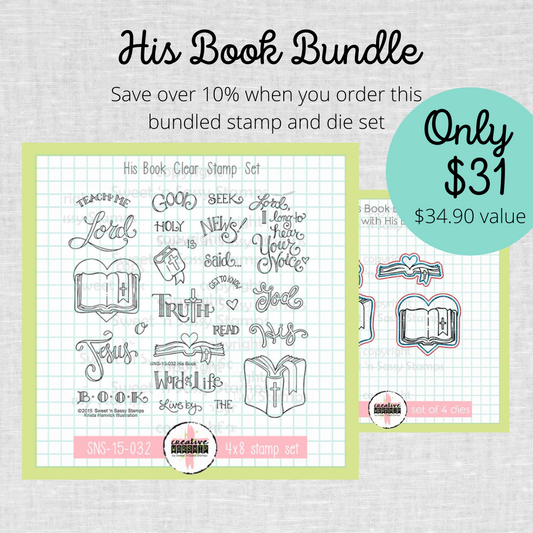 His Book Stamp & Die Bundle