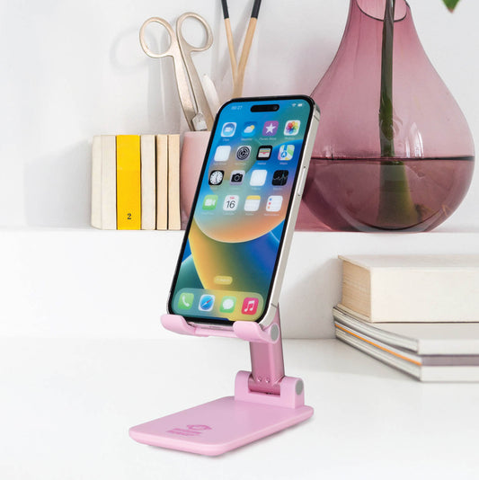 Handy "Hold the Phone" Foldable Desk Craft Table Tech Stand
