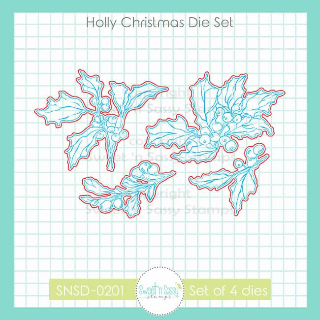 Holly Christmas Die Set