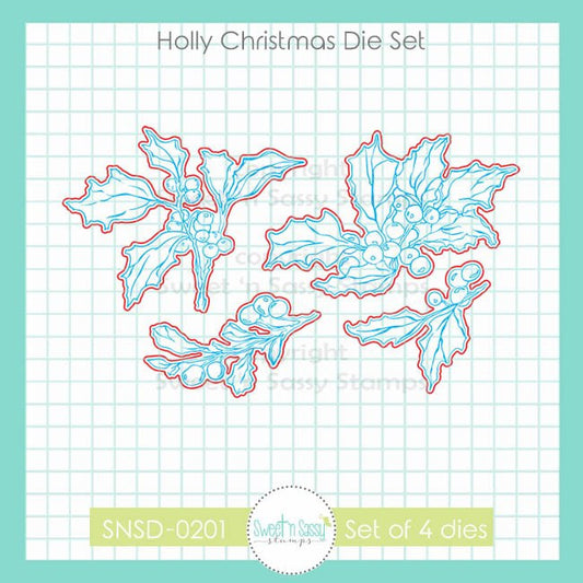 Holly Christmas Die Set