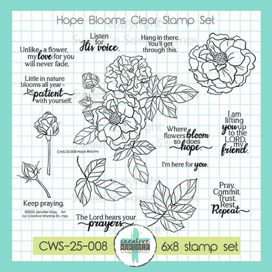 Hope Blooms Clear Stamp Set