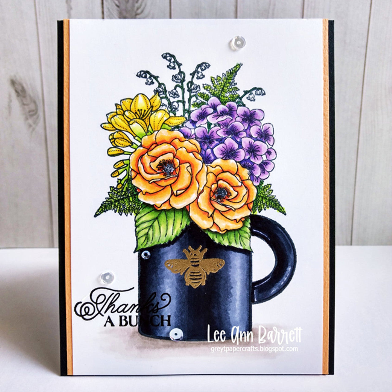 Mason Jar Bouquet Clear Stamp Set