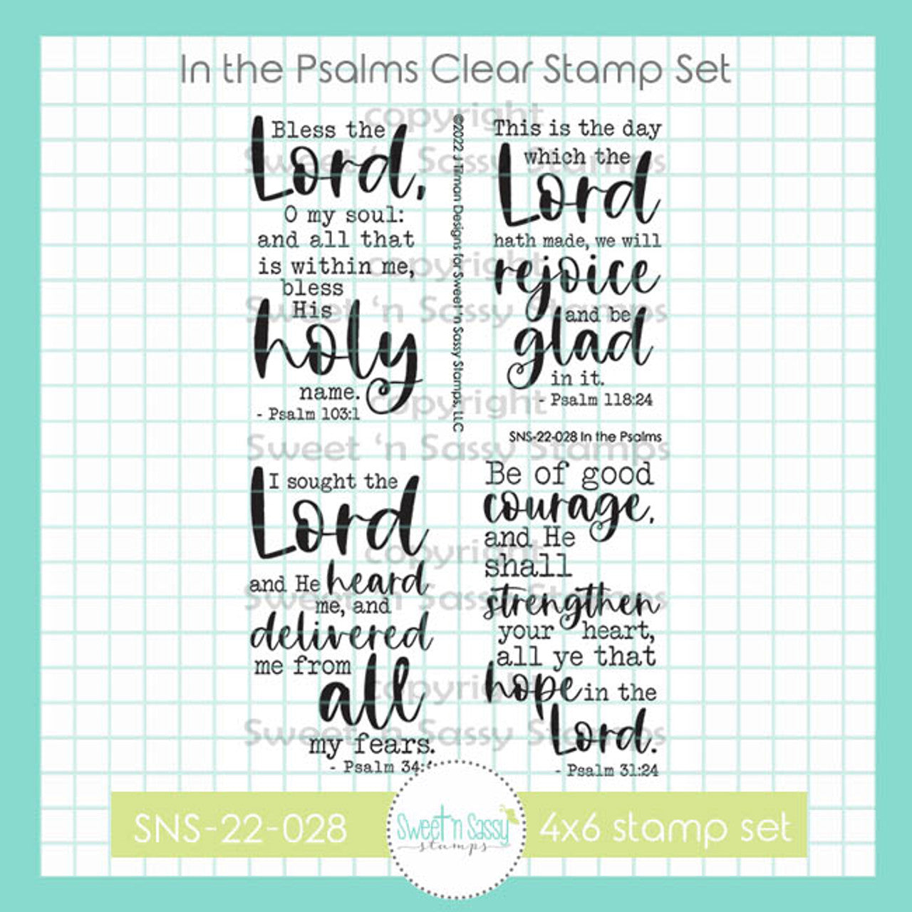 In the Psalms Clear Stamp Set