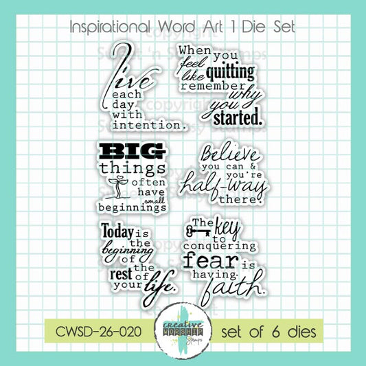 Inspirational Word Art 1 Die Set