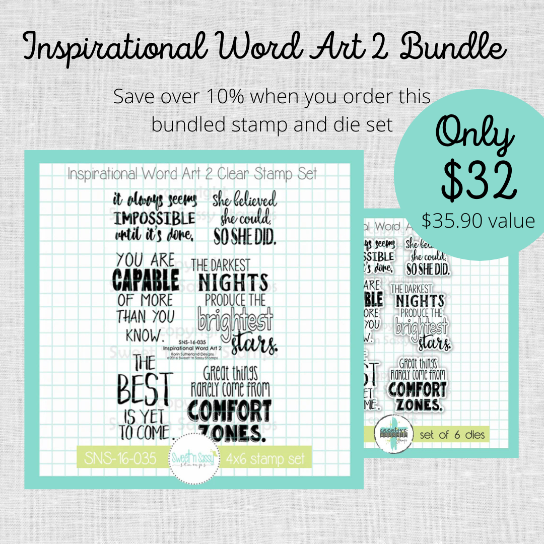Inspirational Word Art 2 Stamp & Die Bundle