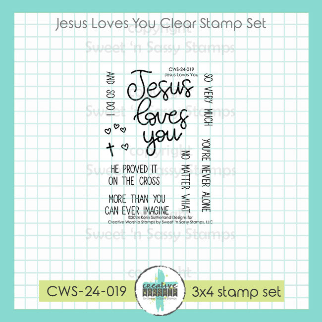 Jesus Loves You Clear Stamp Set