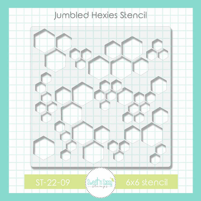 Jumbled Hexies Stencil