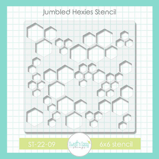 Jumbled Hexies Stencil