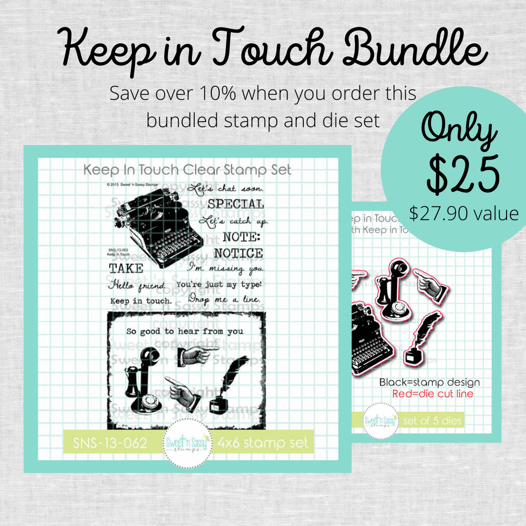 Keep in Touch Stamp & Die Bundle