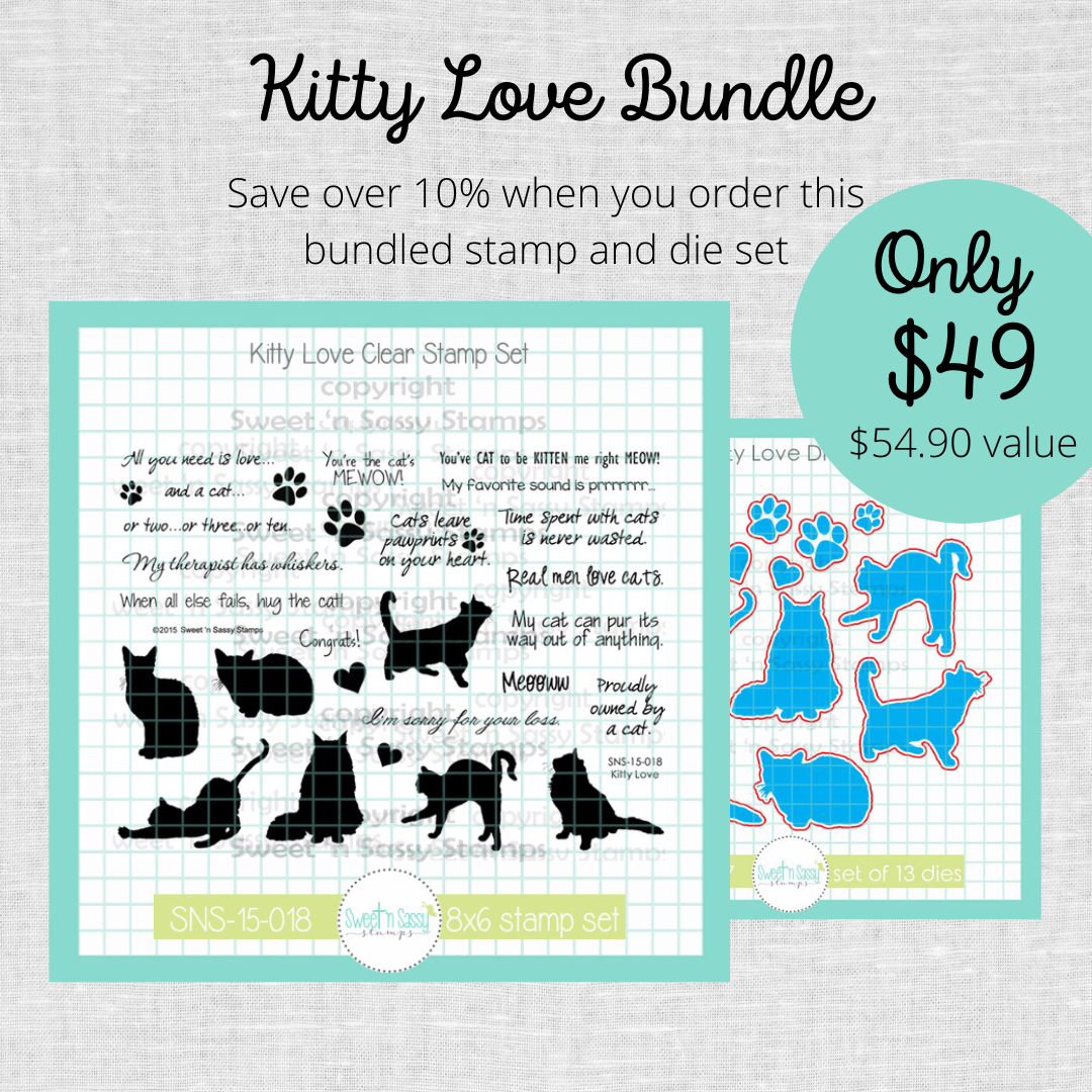 Kitty Love Stamp & Die Bundle