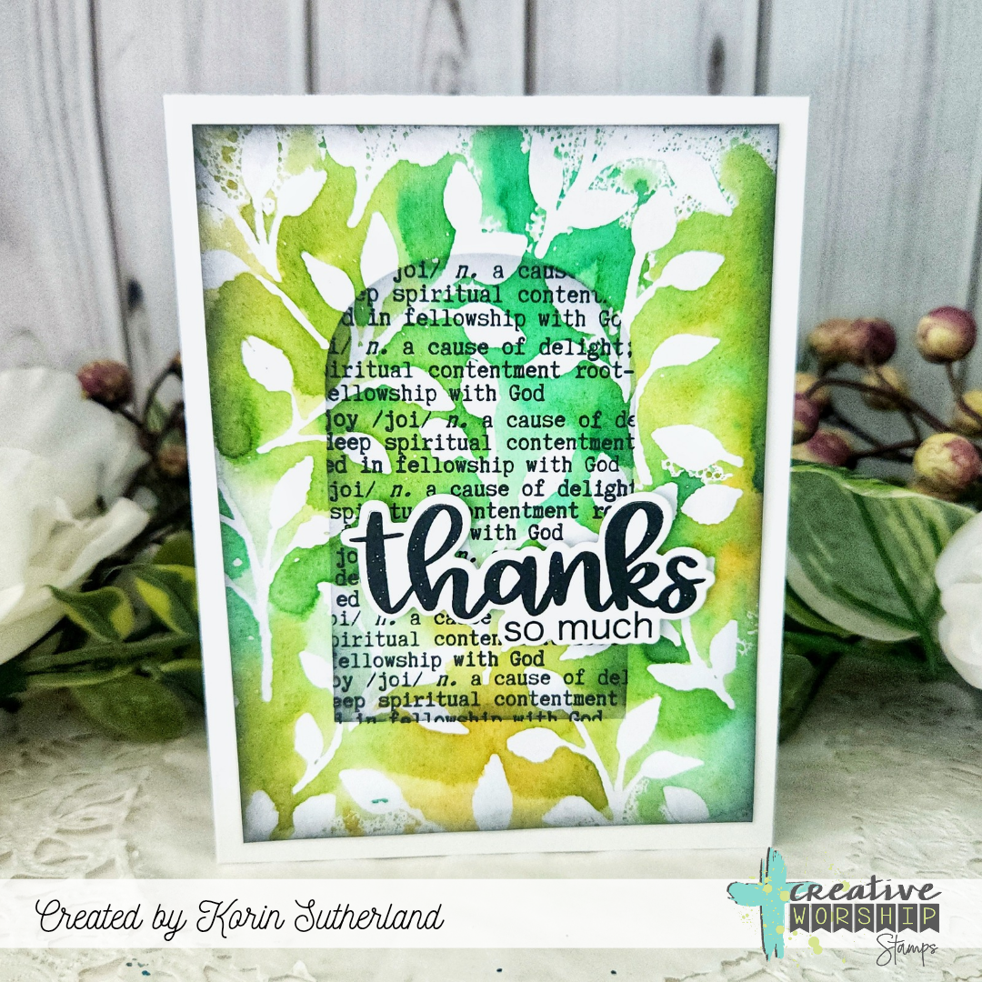 Creative Worship Classroom: Stencils & Sprays Card Class