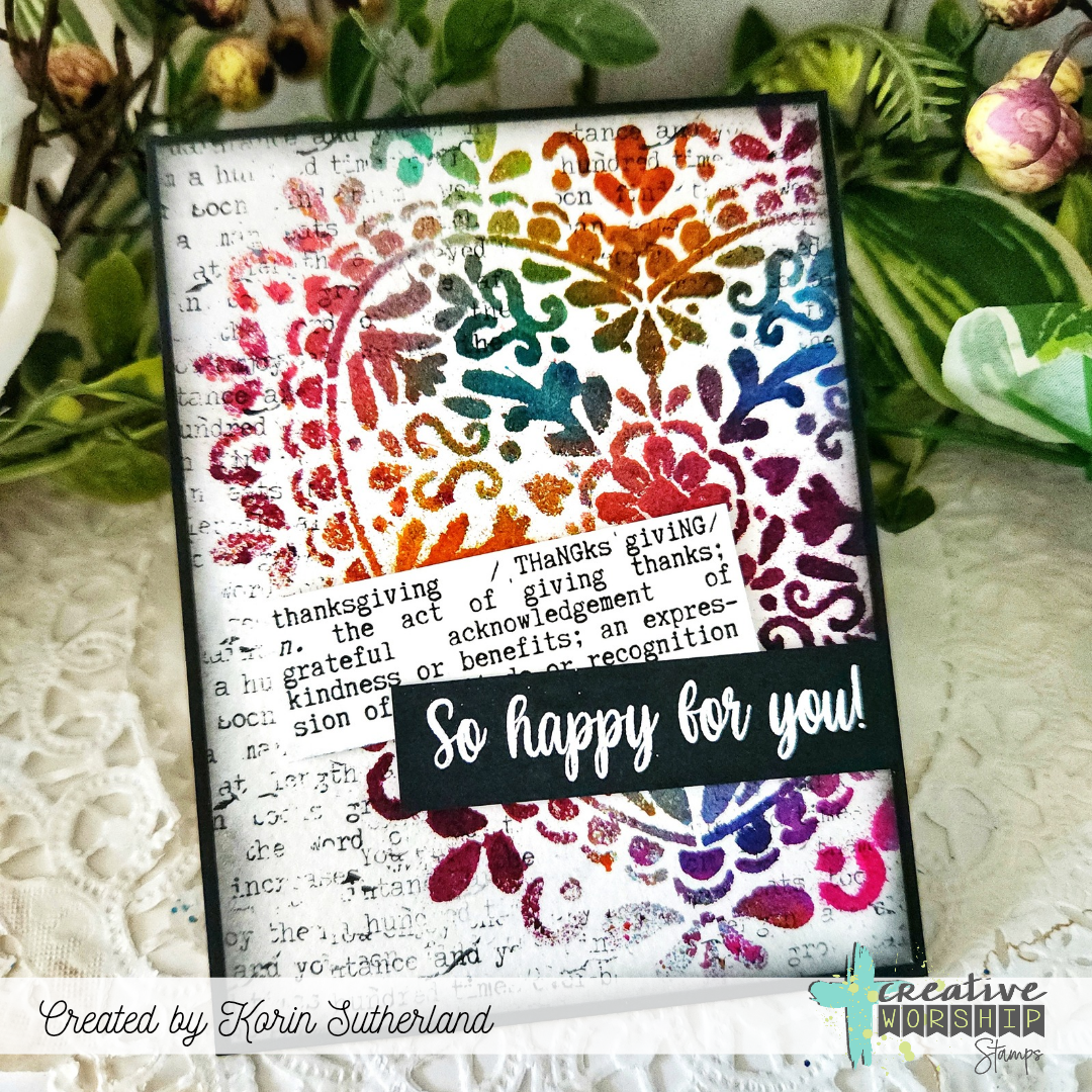 Creative Worship Classroom: Stencils & Sprays Card Class