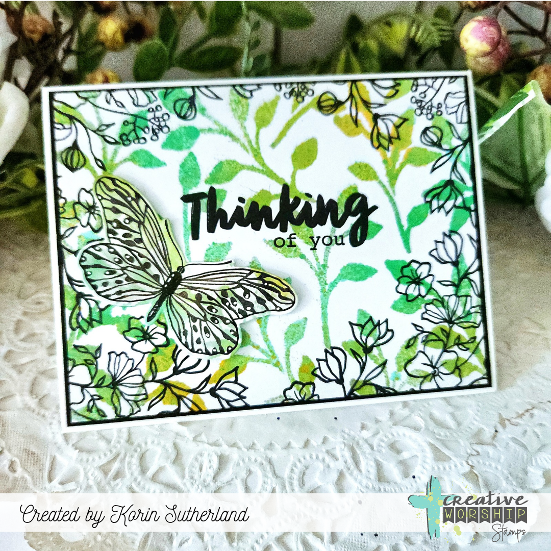 Creative Worship Classroom: Stencils & Sprays Card Class
