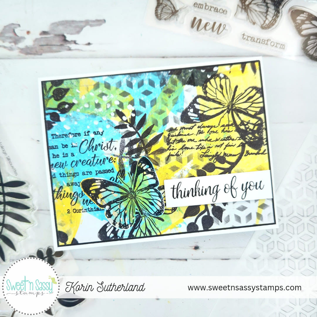 Script Sentiments Clear Stamp Set