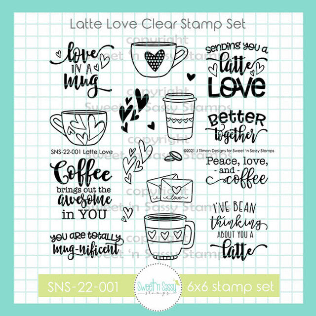 Latte Love Clear Stamp Set