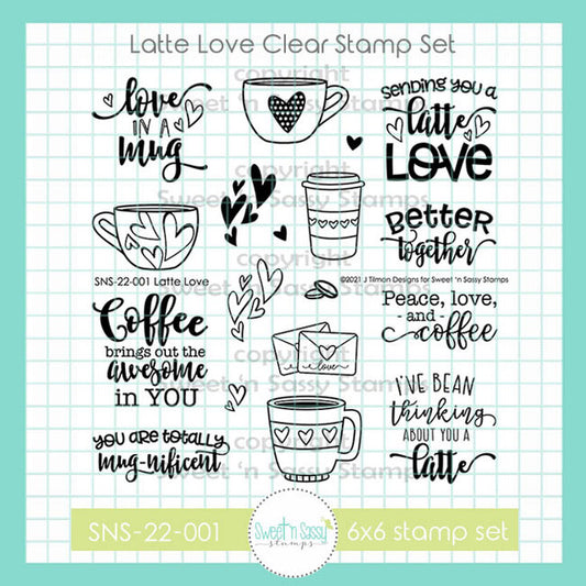 Latte Love Clear Stamp Set