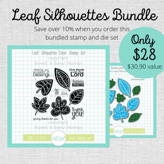 Leaf Silhouettes Stamp & Die Bundle