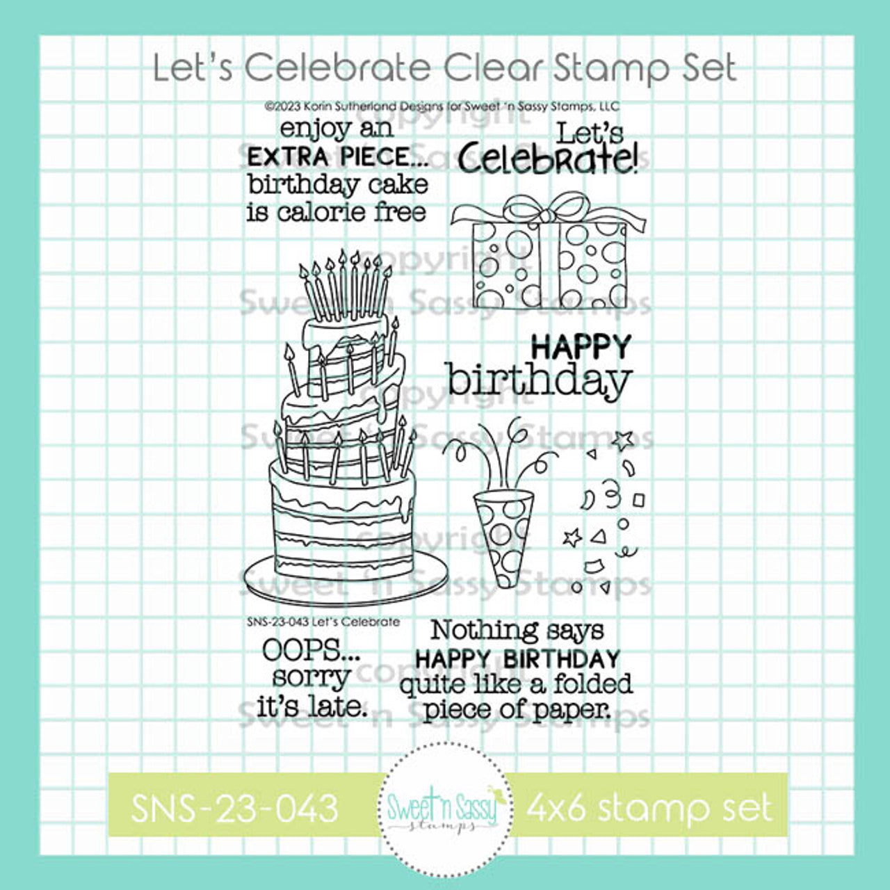 Let's Celebrate Clear Stamp Set