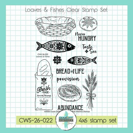 Loaves & Fishes Clear Stamp Set
