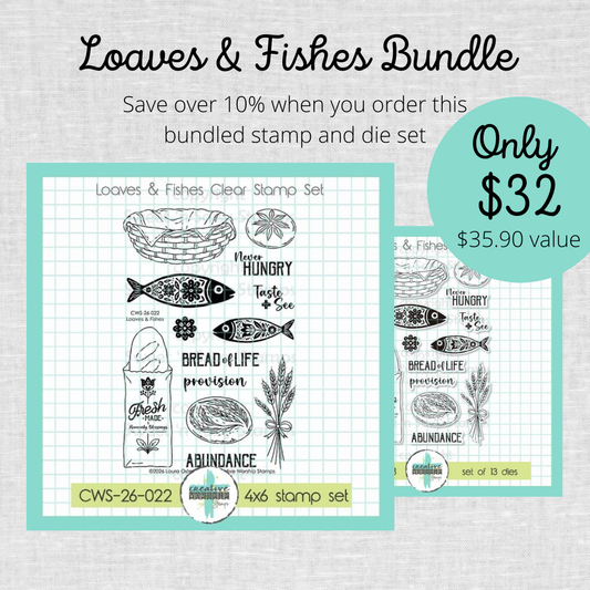 Loaves & Fishes Stamp & Die Bundle