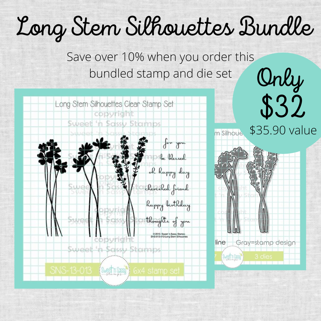 Long Stem Silhouettes Stamp & Die Bundle