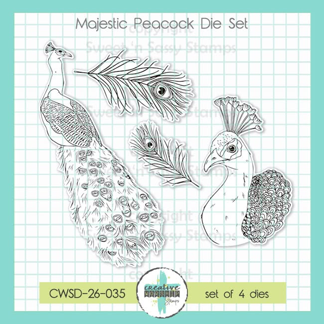 Majestic Peacock Die Set
